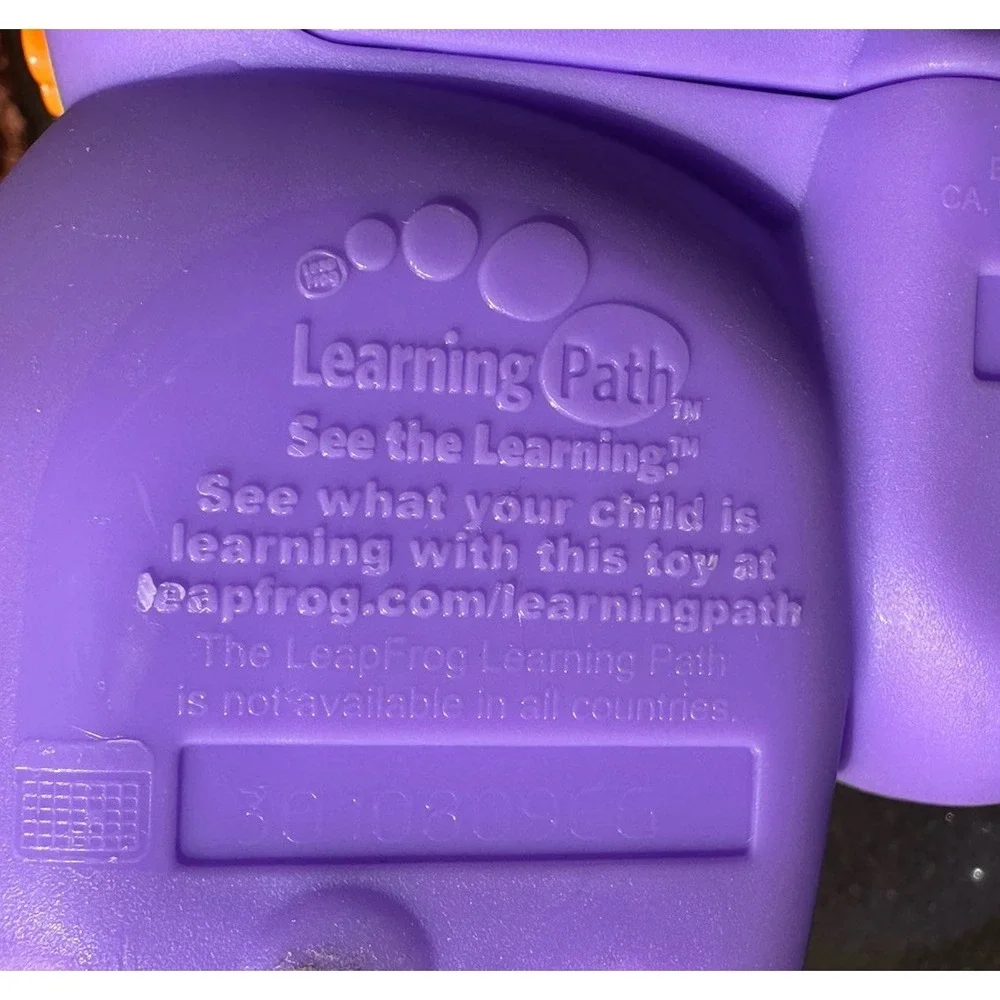 2010 Leap Frog Lettersaurus Purple Dinosaur Lights Songs Interactive Letters‎